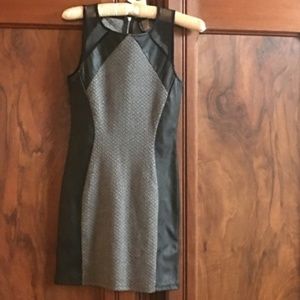 H&M Divided Dress Knit & Faux Leather